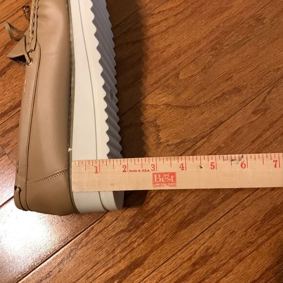 Anjou femme Size 41.5 slip on tan loafers NWOT - Picture 10 of 12